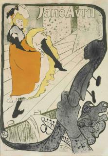 Henri de Toulouse-Lautrec - Jane Avril (Delteil 345; Wittrock P6; Adriani 11)