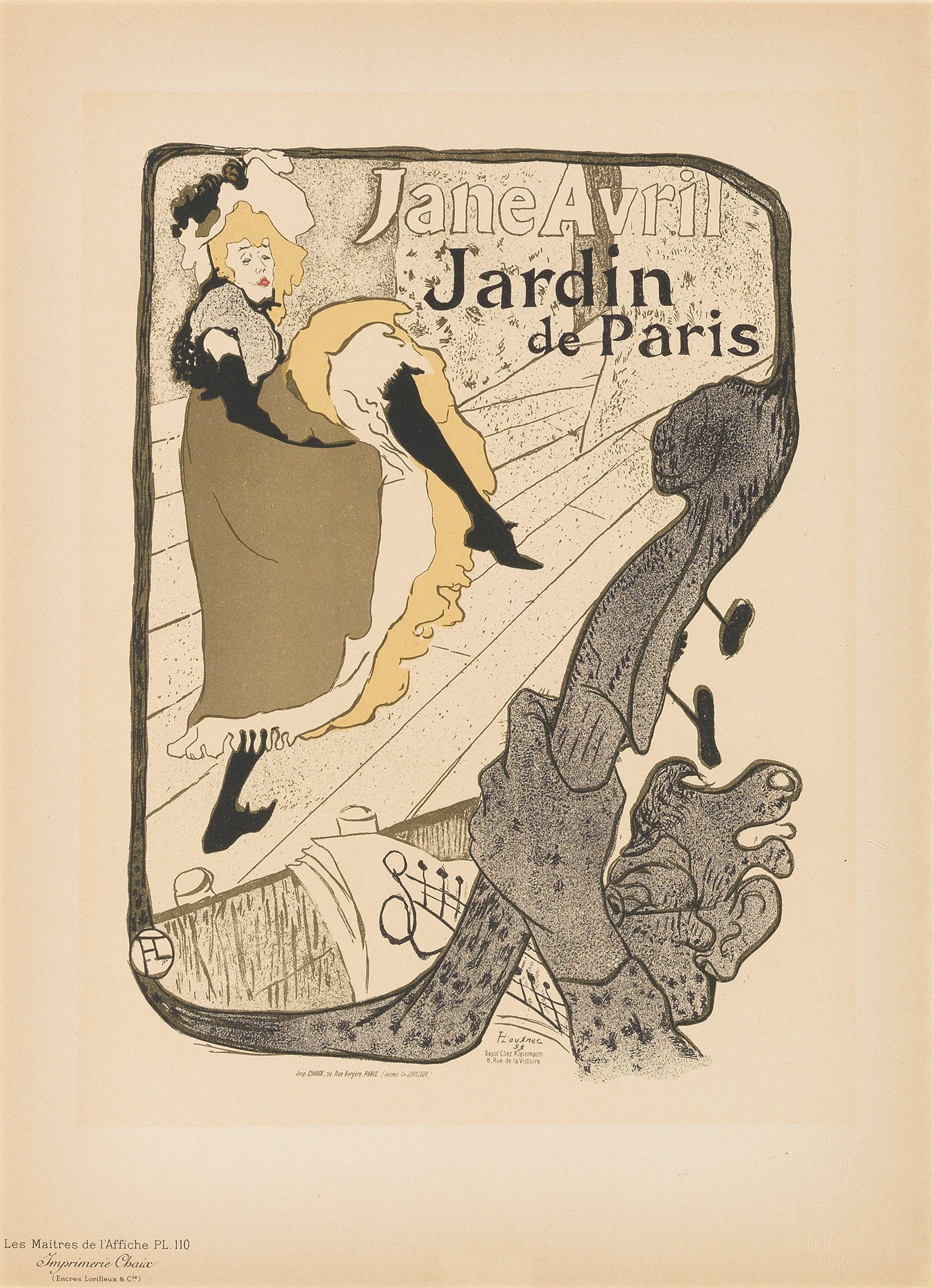 Henri de Toulouse-Lautrec - Jane Avril, Maitres De L\'Affiche.