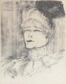 Henri De Toulouse-Lautrec - Jeanne Granier (D. 154; W. 250; Adr. 264)