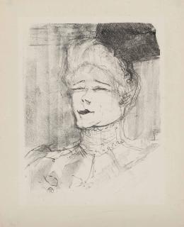 Henri De Toulouse-Lautrec - Jeanne Granier, from: Portraits d\'Acteurs et d\'Actrices: Treize Lithographies (Delteil 154; Wittrock 250)