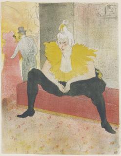 Henri De Toulouse-Lautrec - La clownesse assise (Mademoiselle CHA-U-KA-O)