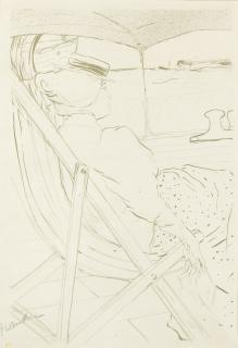 Henri de Toulouse-Lautrec - La Passagère Du 54 Ou Promenade En Yacht (D. 366; Adr. 137; W. P20)