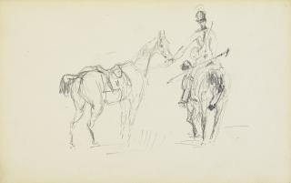 Henri De Toulouse-Lautrec - La Retraite (recto); Griffons (verso)