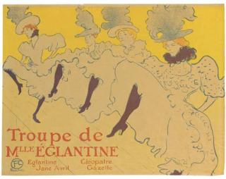Henri De Toulouse-Lautrec - La Troupe de Mademoiselle Eglantine (Delteil 361; Wittrock P21; Adriani 162)