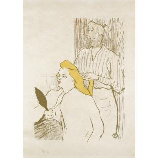 Henri De Toulouse-Lautrec - Le Coiffeur-Programme Du Theatre Libre (Ad., D.14; W. 15Ii)