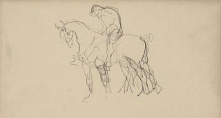 Henri De Toulouse-Lautrec - Le Volcelet (recto); Cavalier (verso)