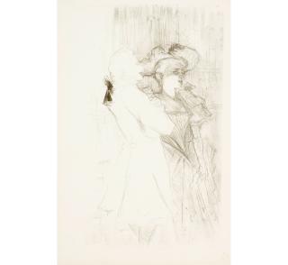 Henri de Toulouse-Lautrec - Lender et Auguez, dans La Chanson de Fortunio