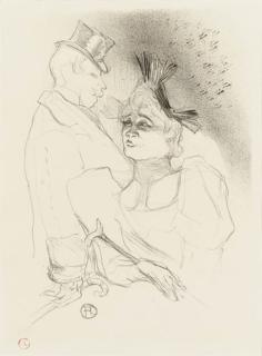 Henri de Toulouse-Lautrec - Mademoiselle Lender et Baron (Delteil 43; Wittrock 33; Adriani 48)