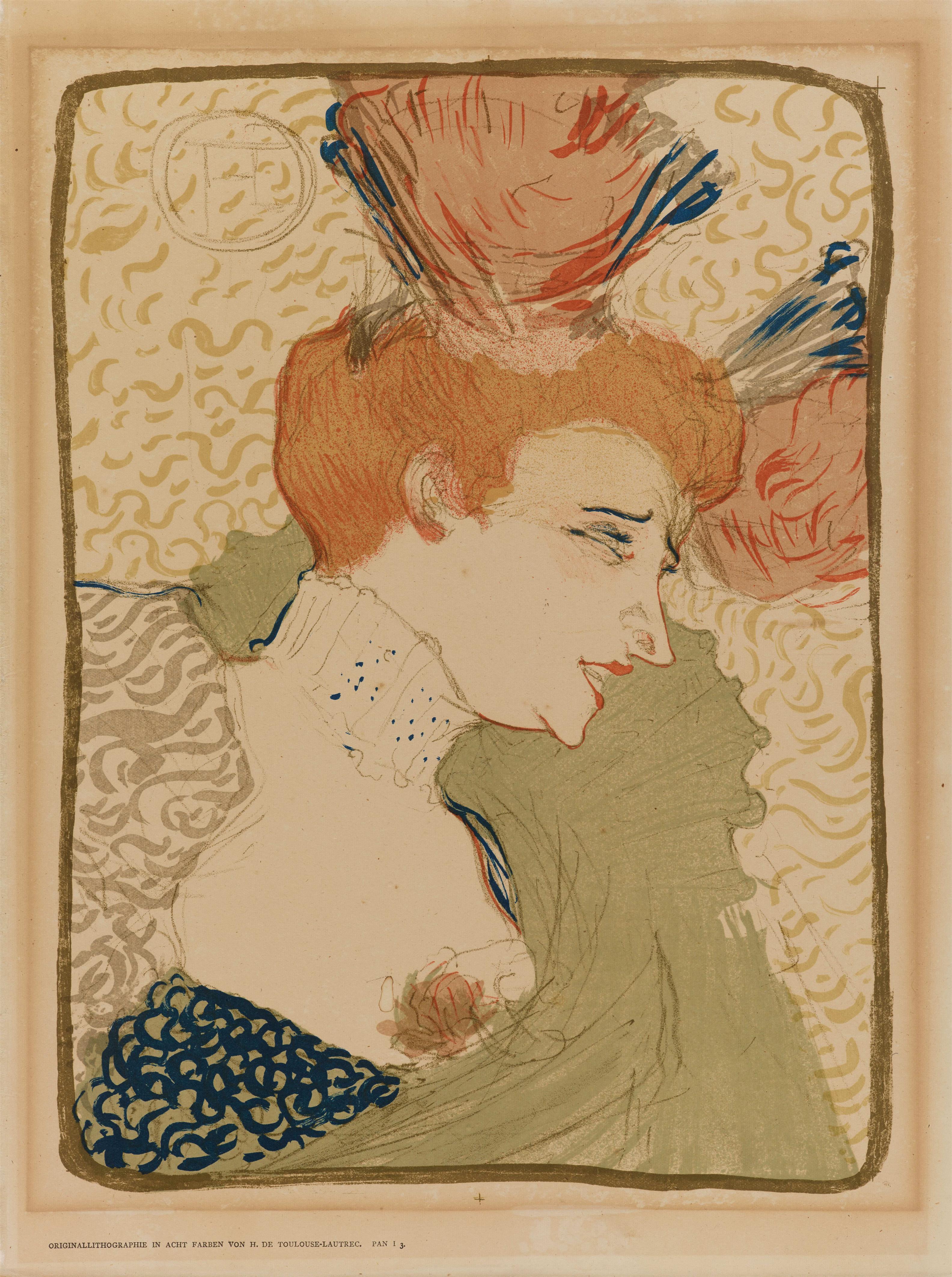 Henri de Toulouse-Lautrec - Mademoiselle Marcelle Lender, en buste