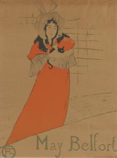 Henri De Toulouse-Lautrec - May Belfort (D. 354; Adr. 126; W. P14)