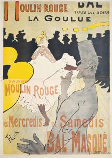 Henri De Toulouse-Lautrec - MOULIN ROUGE- LA GOULUE