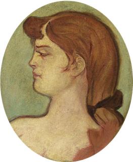 Henri De Toulouse-Lautrec - Portrait de femme de la maison de la rue d\'amboise
