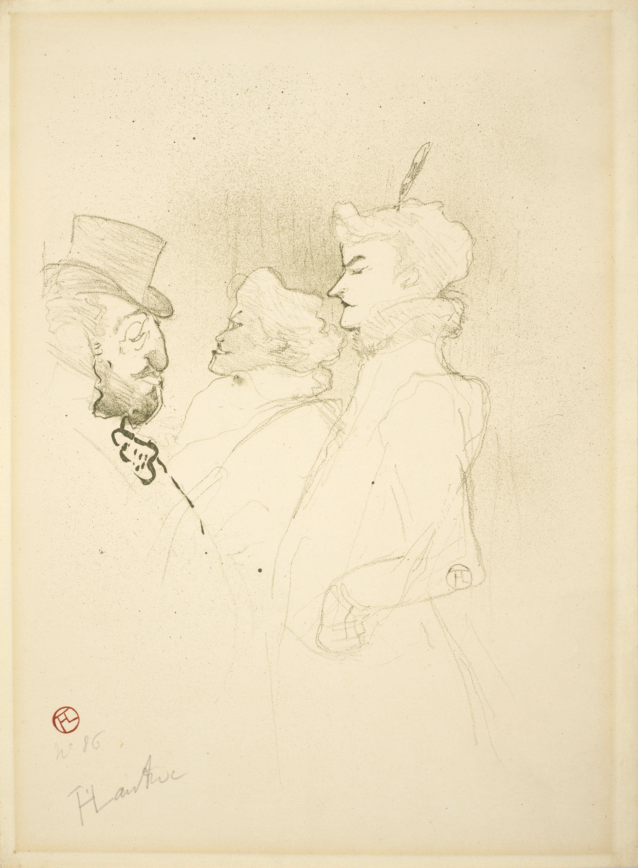 Henri De Toulouse-Lautrec - Pourquoi pas?... Une fois n\'est pas coutume (Why not, one time does not make a habit of it)