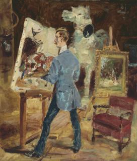 Henri De Toulouse-Lautrec - Princeteau dans son atelier