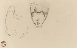 Henri De Toulouse-Lautrec - Tête de face