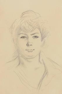 Henri De Toulouse-Lautrec - Tête de femme de face (Portrait de Marcelle)