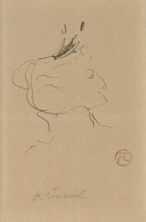 Henri de Toulouse-Lautrec - Tête De Femme, Madame Lineuil