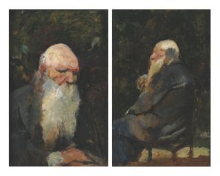 Henri de Toulouse-Lautrec - Vieil Homme - Recto Vieil Homme De Profil - Verso