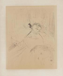 Henri de Toulouse-Lautrec - Yvette Guilbert--Chanson Ancienne, from: The Serie Anglaise (Delteil 257; Wittrock 276; Adhémar 313; Adriani 255)