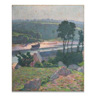 Henri Delavallee - Bord de l\'Aven à marée basse