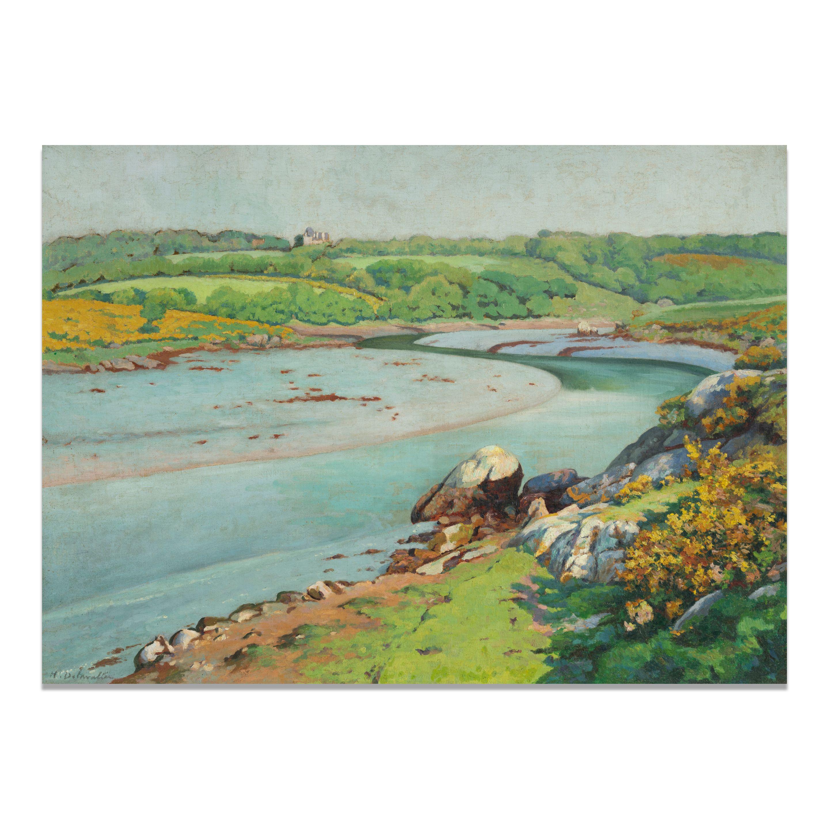 Henri Delavallee - Bord de l\'Aven à marée haute