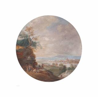 Henri-Desire Van Blarenberghe - Voyageurs dans un paysage