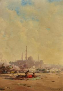 Henri Duvieux - Devant Sainte Sophie, Istanbul
