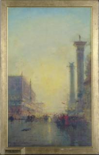 Henri Duvieux - View Of The Doge\'S Palace, Venice