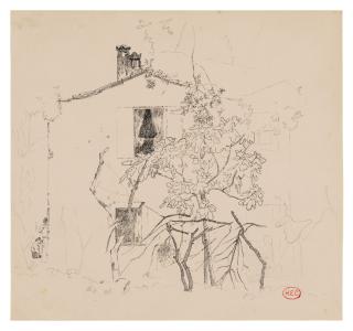 Henri-Edmond Cross - A house behind a tree