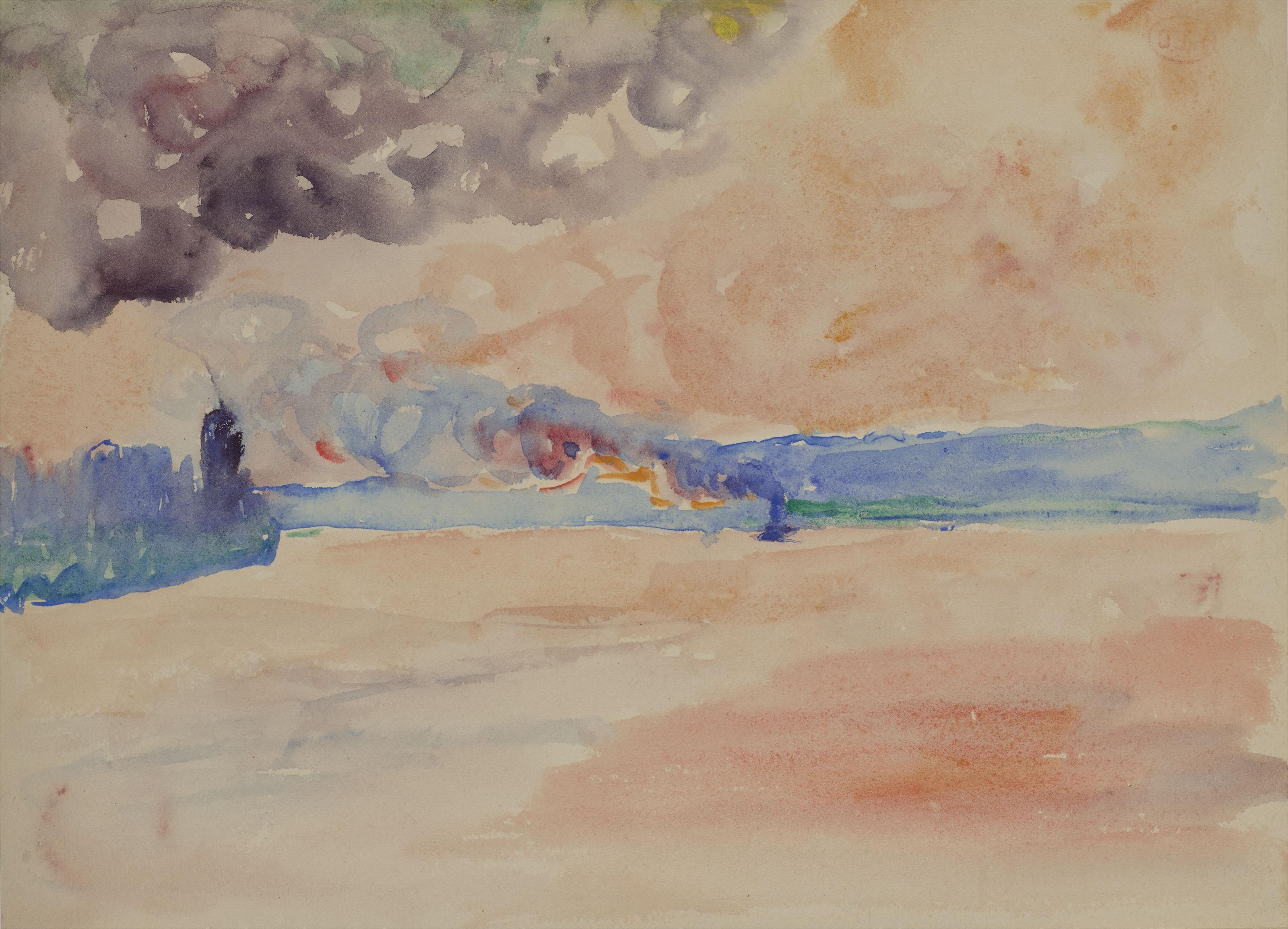 Henri-Edmond Cross - Embarcation sur la mer (recto); Étude pour \