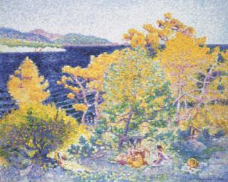 Henri Edmond Cross - La sieste au bord de la mer