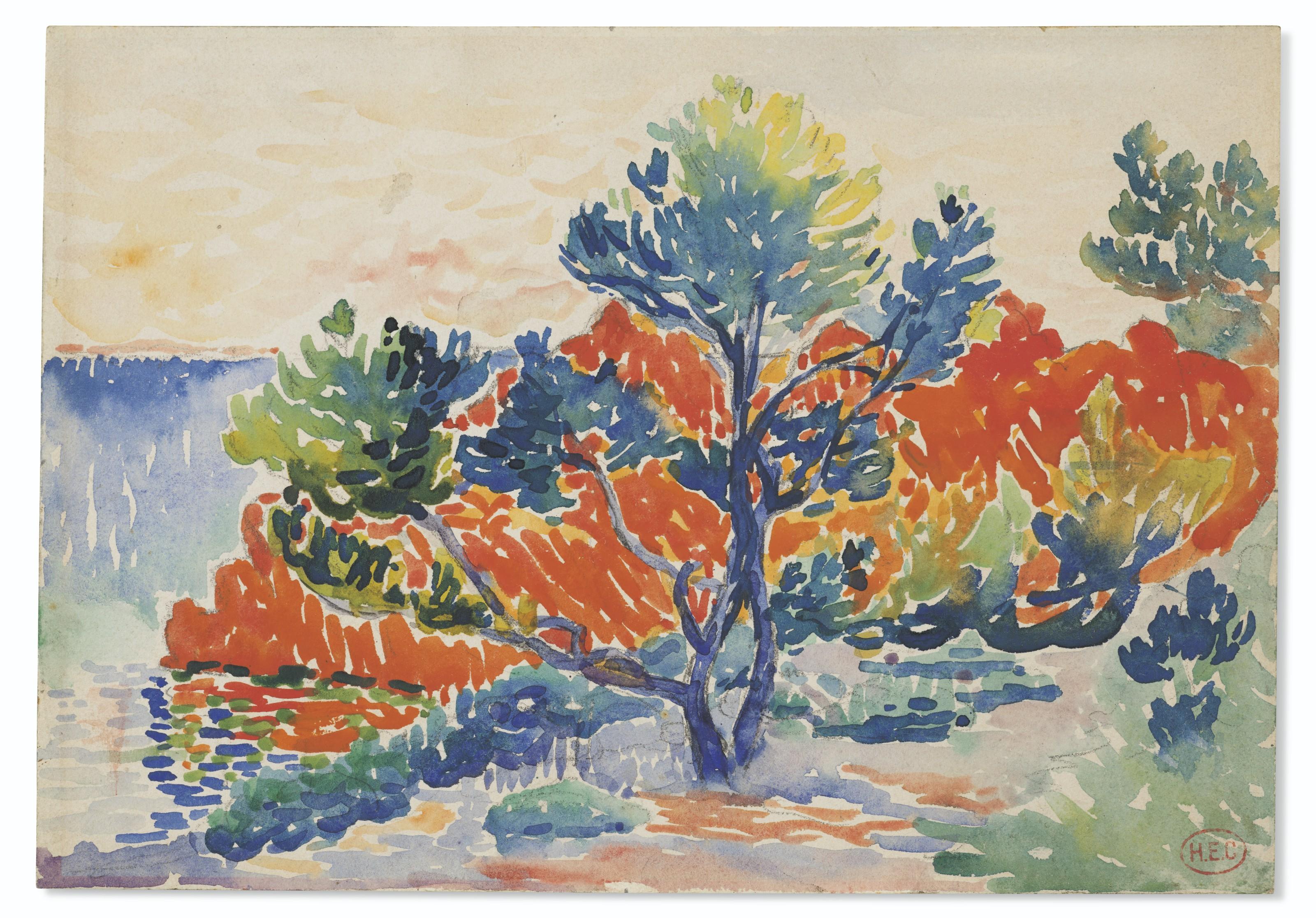 Henri-Edmond Cross - Les Roches rouges à Agay