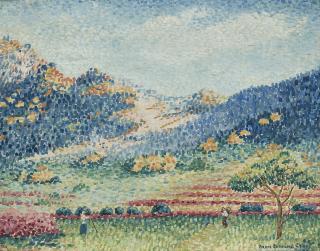 Henri Edmond Cross - Paysage avec les petites montagnes mauresques