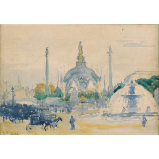 Henri Edmond Cross - Place De La Concorde Lors De L\'Exposition Universelle De 1900
