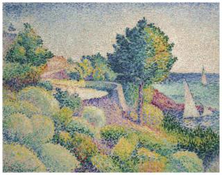 Henri-Edmond Cross - Route du Lavandou vers Saint-Clair