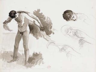 Henri-Edmond Cross - Un homme nu s\'essuyant le dos