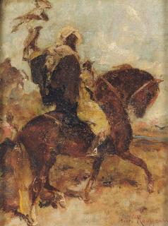 Henri Emilien Rousseau - A Falconer