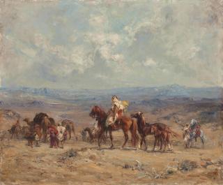 Henri Emilien Rousseau - An Arab Caravan