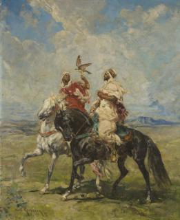 Henri Emilien Rousseau - Chasseurs au faucon