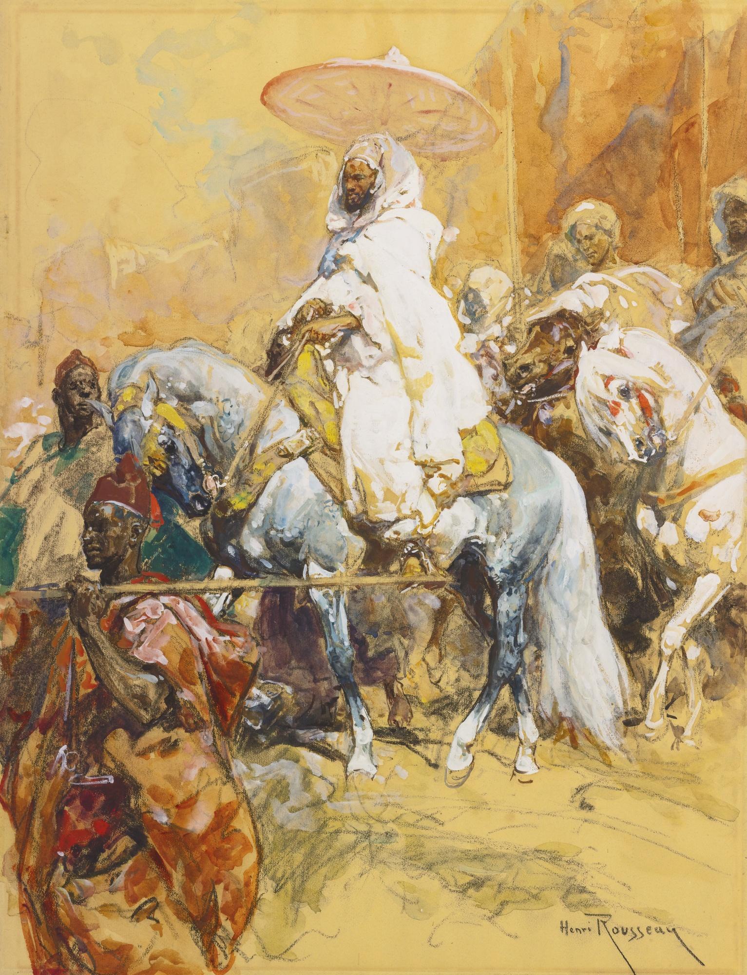 Henri Émilien Rousseau - Chieftain Or The Caid El Ayadi