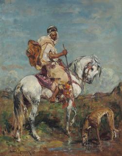 Henri Émilien Rousseau - Le Levrier assoiffé