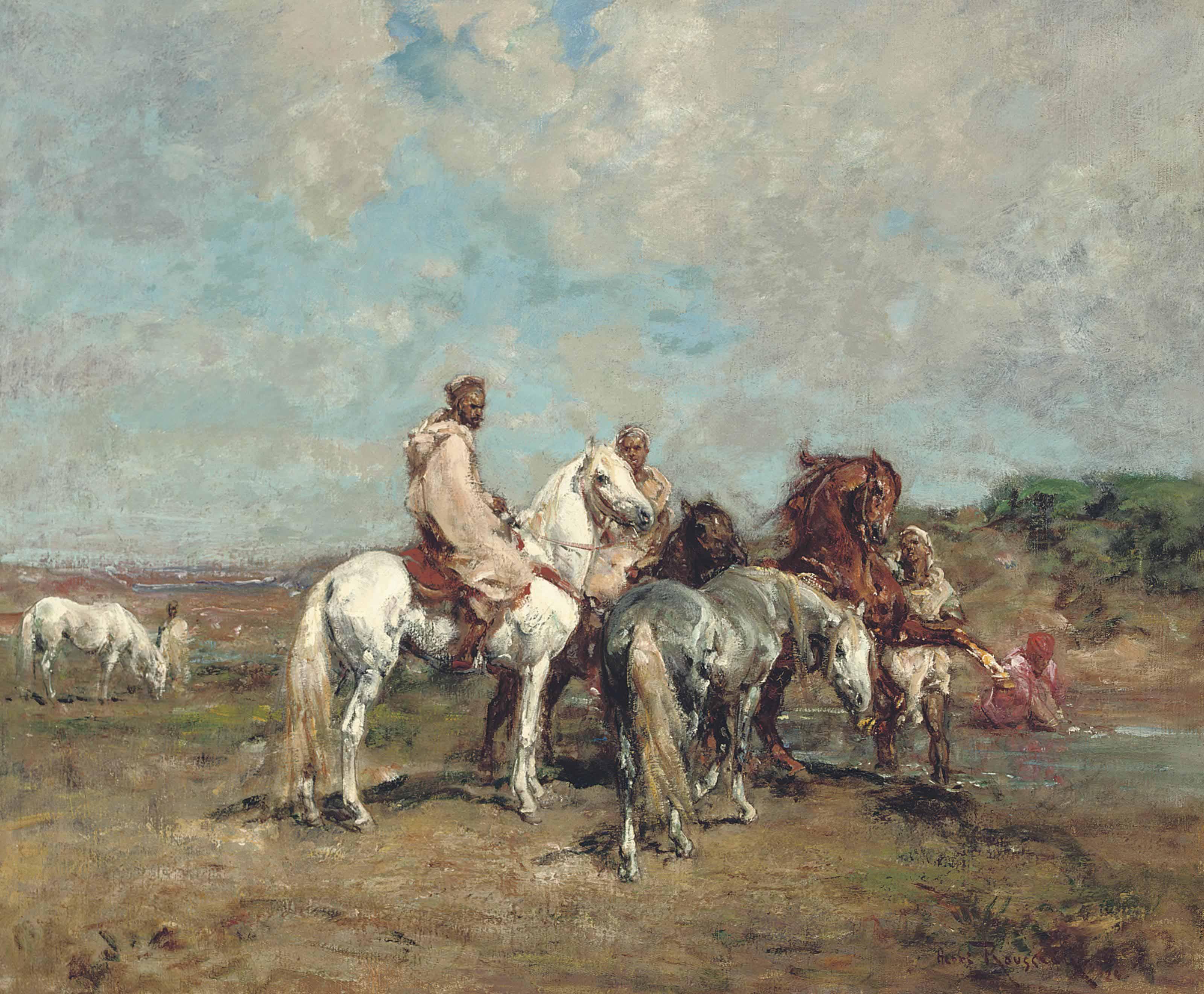 Henri Emilien Rousseau - Resting At The Oasis