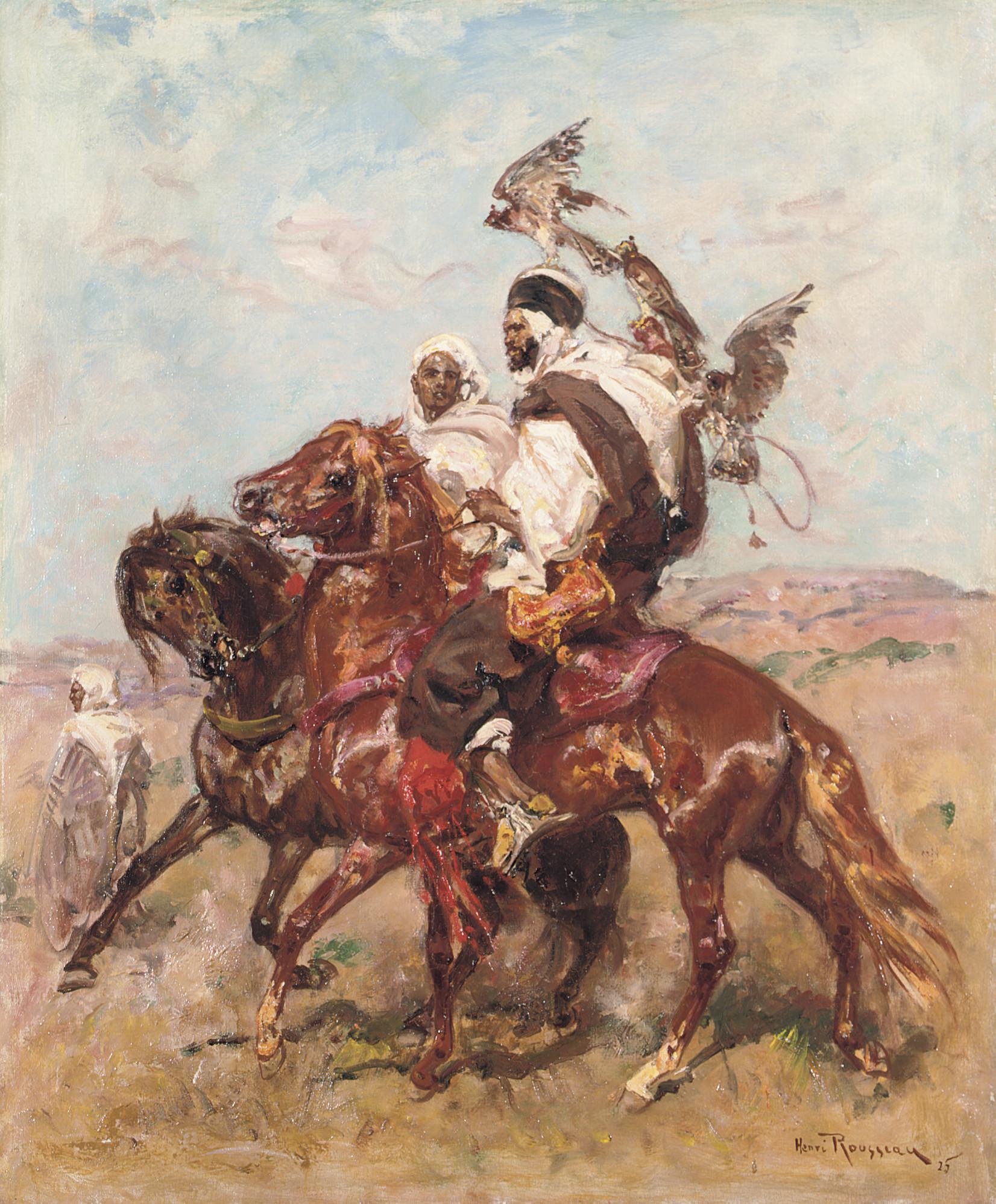 Henri Émilien Rousseau - The falconers