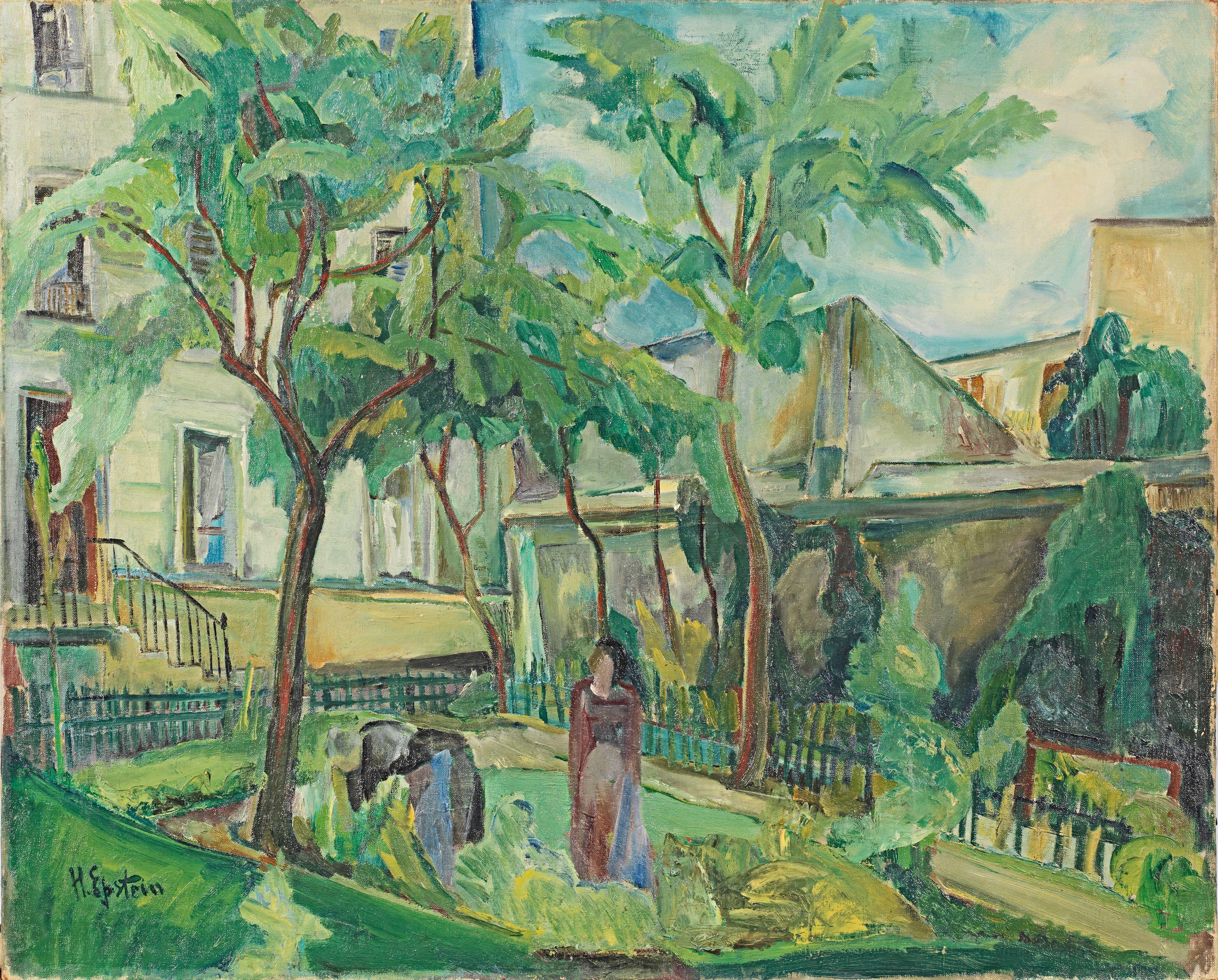 Henri Epstein - Au jardin Painted circa 1930
