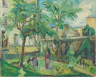Henri Epstein - Au jardin Painted circa 1930
