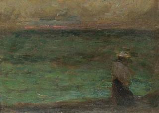 Henri Eugène Augustin Le Sidaner - Au bord de la mer