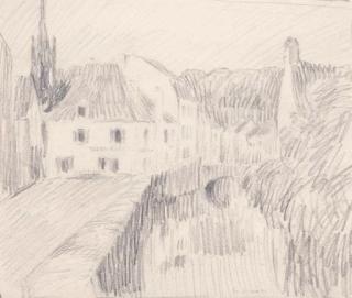 Henri Eugène Augustin Le Sidaner - Rue à Pont-Aven