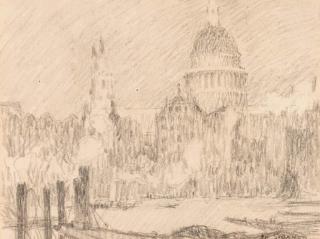 Henri Eugène Augustin Le Sidaner - St Pauls Cathedral, London