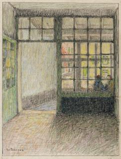 Henri Eugène Le Sidaner - Le Cabaret. Intérieur, Bruges