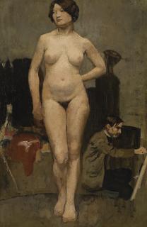 Henri Evenepoel - Belgian femme Nue, Etude D\'Atelier